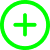 icono verde de símbolo positivo más