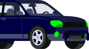 diseño de manioneta azul