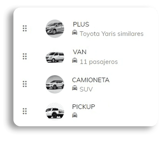 vehiculos taxi